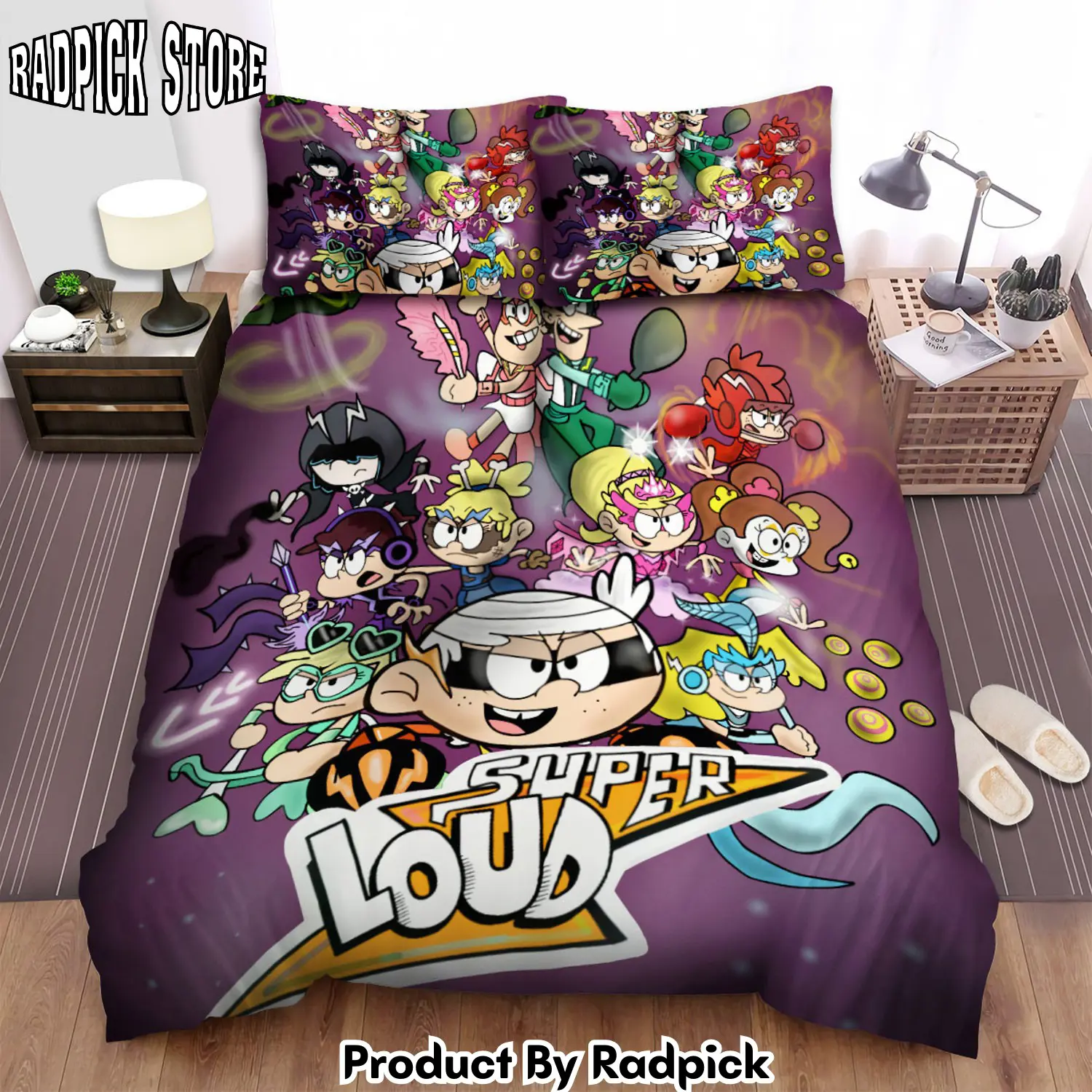 Radpick the loud house the super loud duvet cover bedroom sets comfortable bedding sets rp3271077